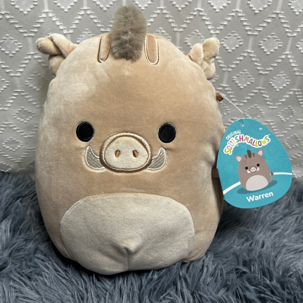 Squishmallows Warren the Boar Plush Stuffed Animal Toy Collectible‎ with Tags